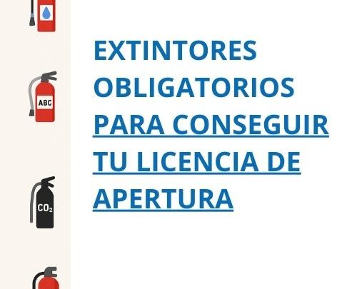 Extintores obligatorios para conseguir tu licencia de apertura