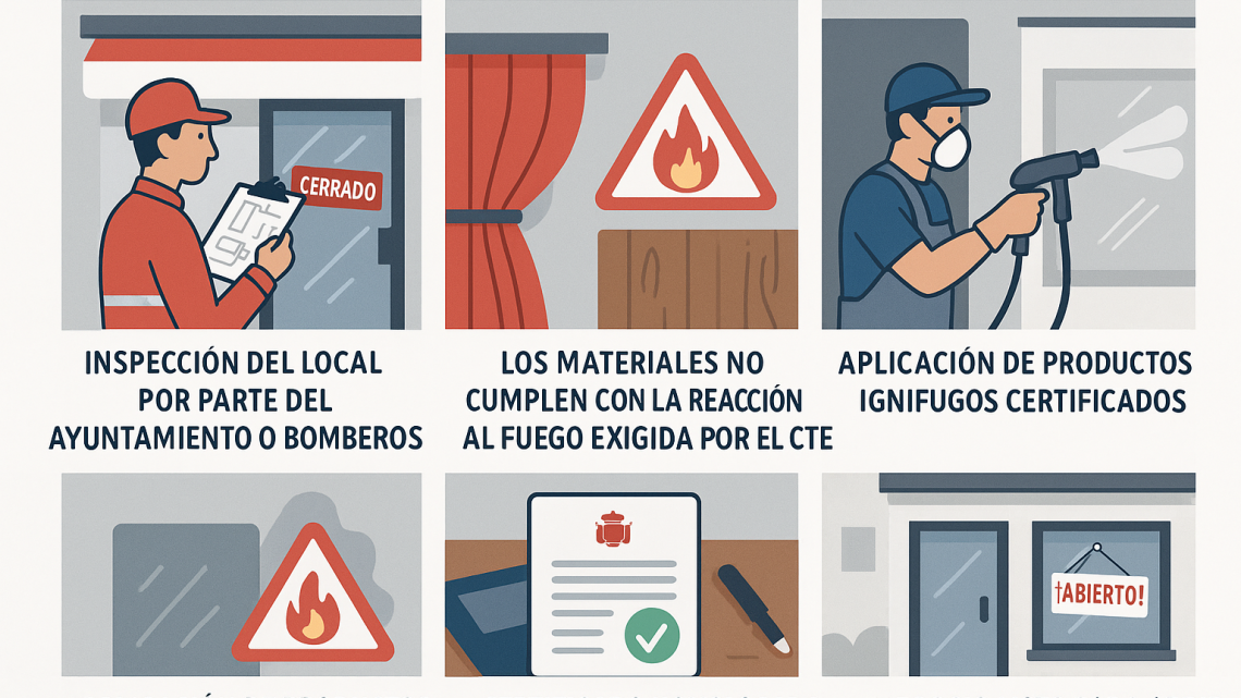Incumplir la reacción al fuego del CTE: riesgos y sanciones