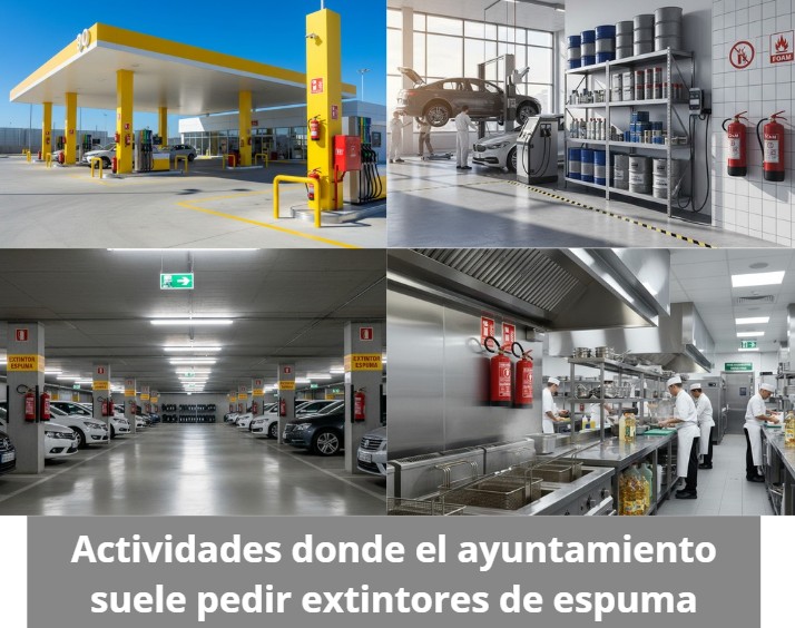 Extintores de espuma: en qué actividades los exige el ayuntamiento