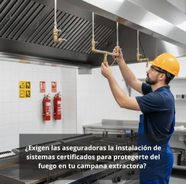 Lo que debes saber si tu aseguradora exige sistemas certificados en tu campana extractora contra incendios