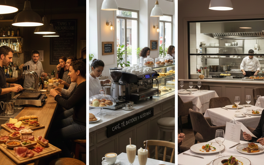 Diferencia entre licencia de bar y cafetería