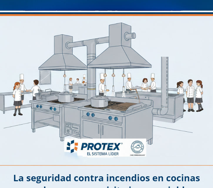 Sistemas de extinción automática para cocinas escolares