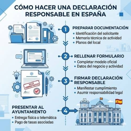 Como hacer una declaracion responsable